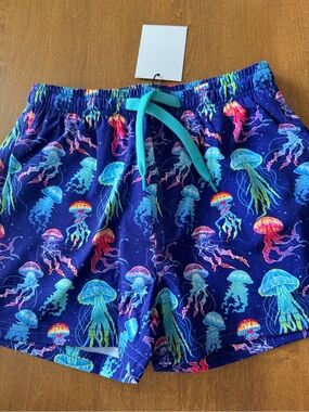 Limeapple boys Jellyfish Print Swim Shorts - Blue